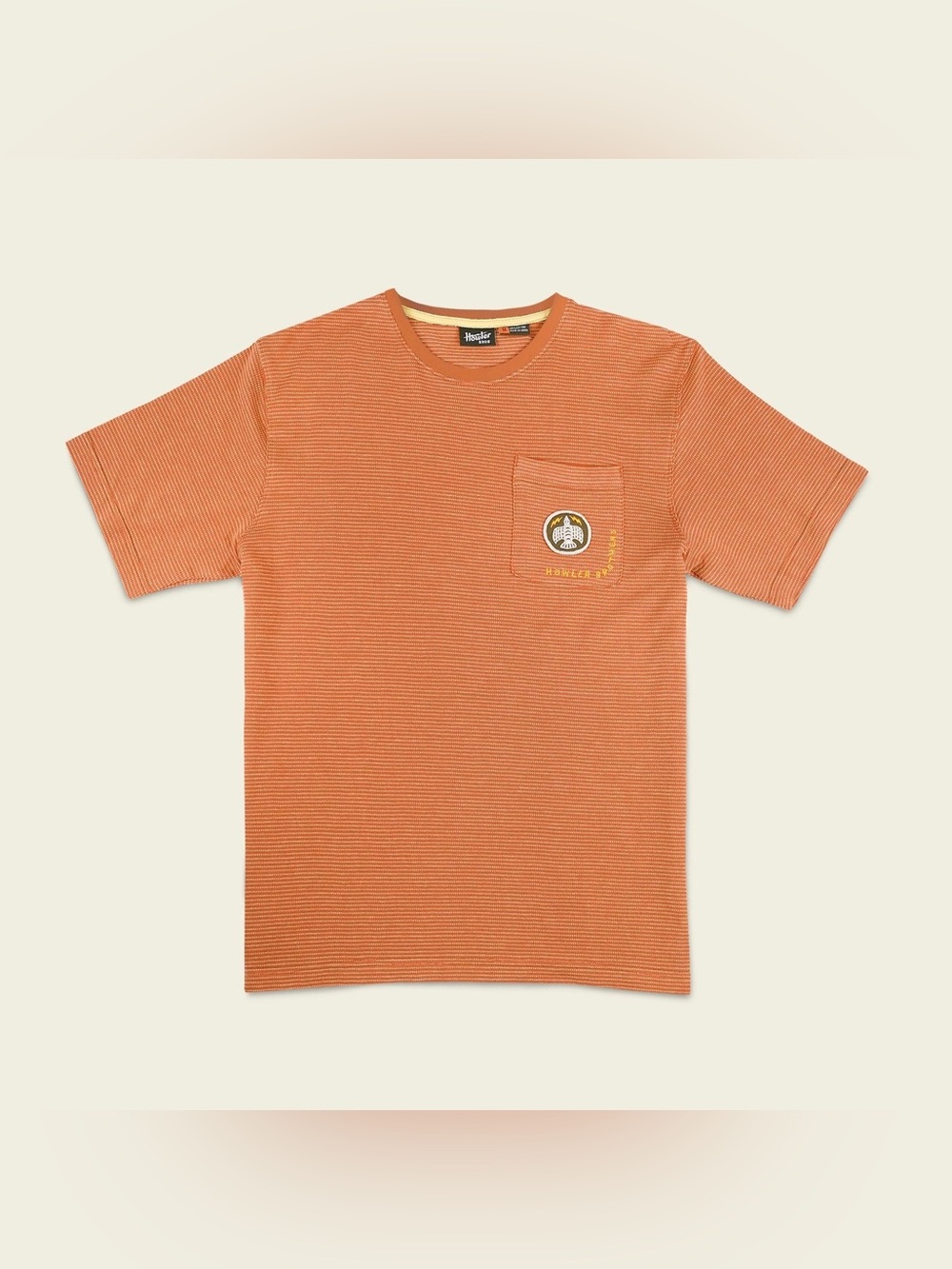 Howler Brothers Jacquard T-Shirt Clay Pocket Tee Shirt Howler Bros Orange